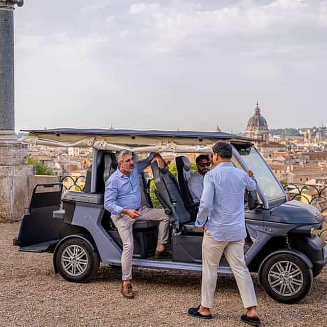 Exclusive Rome Golf Cart Tour with Wine Tasting & Hotel Pick-Up