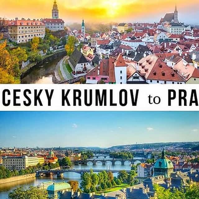 Transfer from Cesky Krumlov to Prague with 2h for sightseeing