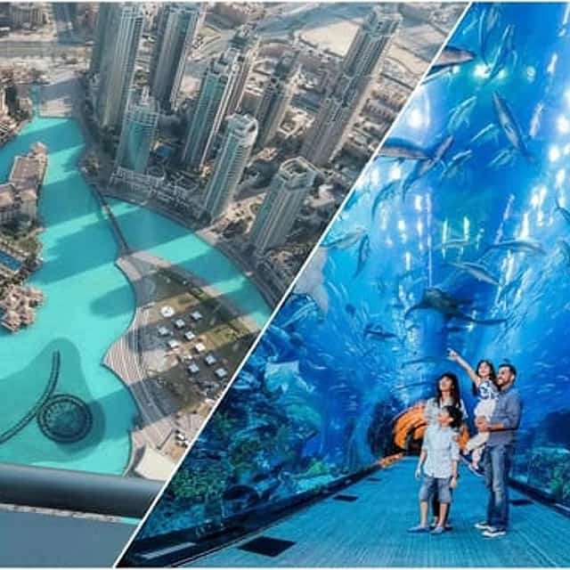 Burj Khalifa 和迪拜水族馆套票入场券