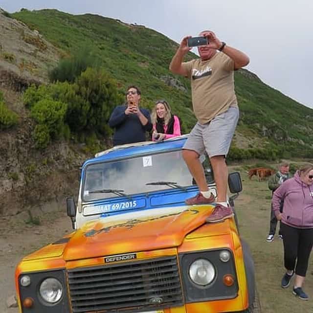 private, half-day tour of Madiera in an open top safari jeep