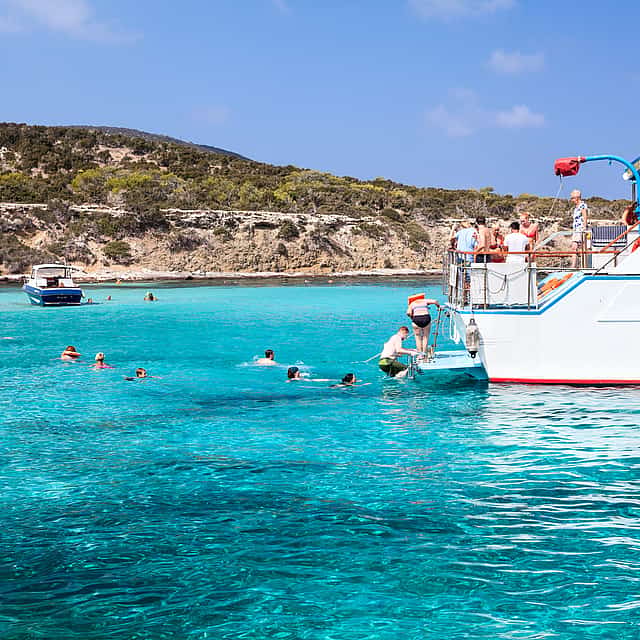 Blue Lagoon by Boat and Baths of Aphrodite Tour
