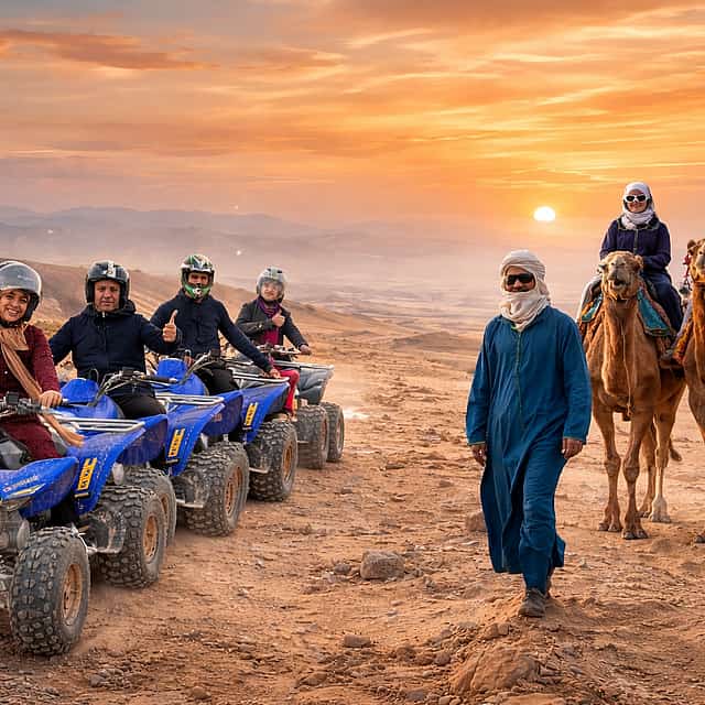Marrakech Quad Bike and Camel Ride in Agafay Desert