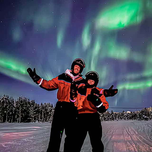 Arctic Night Snowmobile Safari with Campfire, Levi — adults only