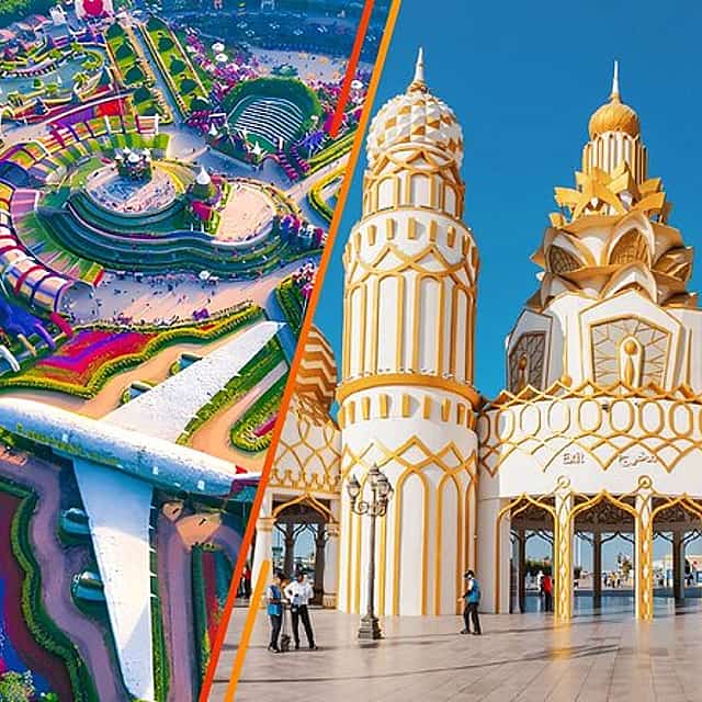 Private Dubai City Tour with Miracle Garden & Global Village Visit