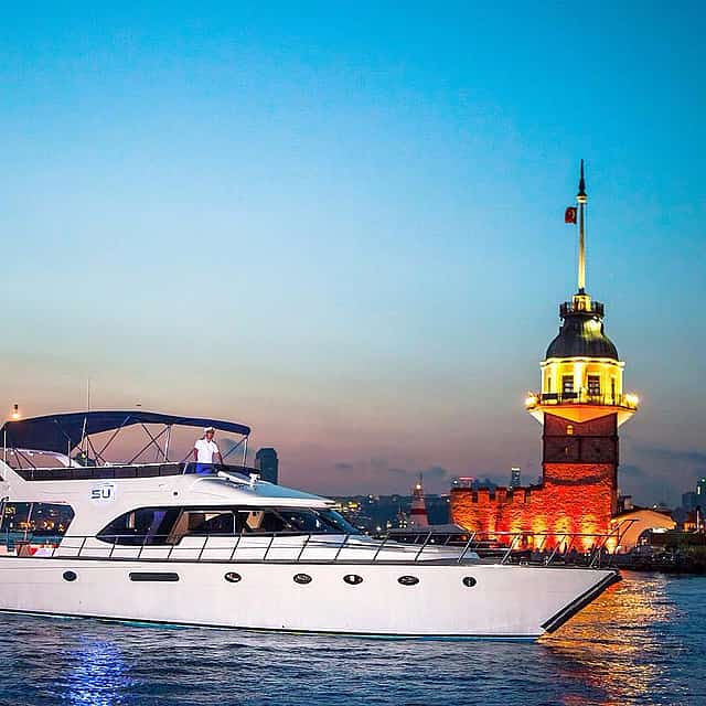 Guided Istanbul Sunset Cruise on Bosphorus by Luxury Yacht