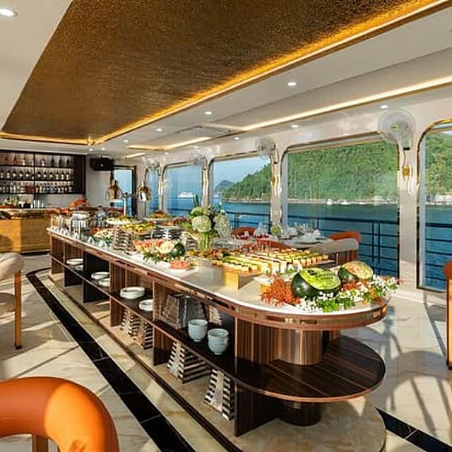 Hanoi: Luxury Cruise with Gourmet Buffet & Limousine Transfer