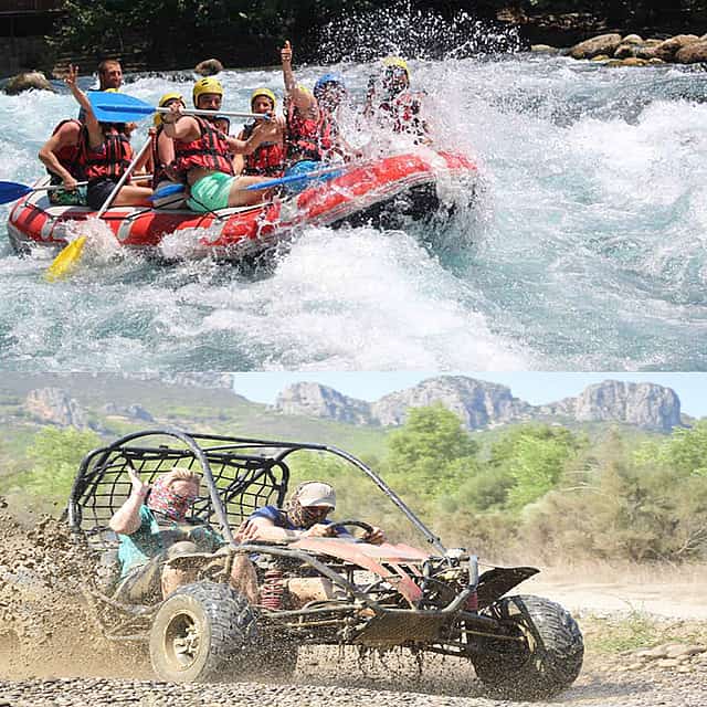 Rafting & Buggy Safari & Zıplayn with Transfer and Lunch (3 in 1)
