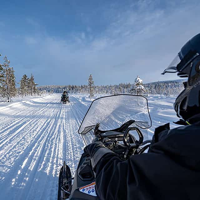 Snowmobile Safari Levi Classic — wilderness trail