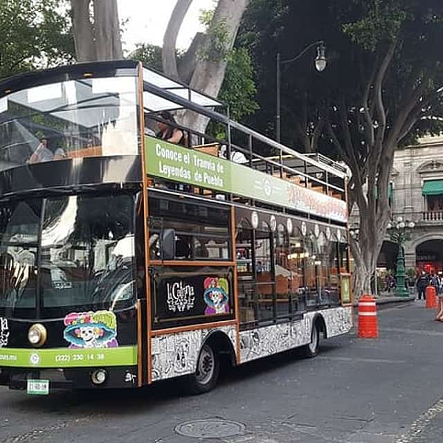 Tranvía De Puebla: Hop - On- Hop - Off Double-decker bus