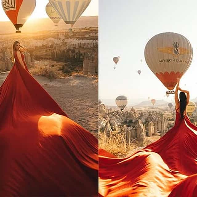 Cappadocia Photoshooting with Flying Dress