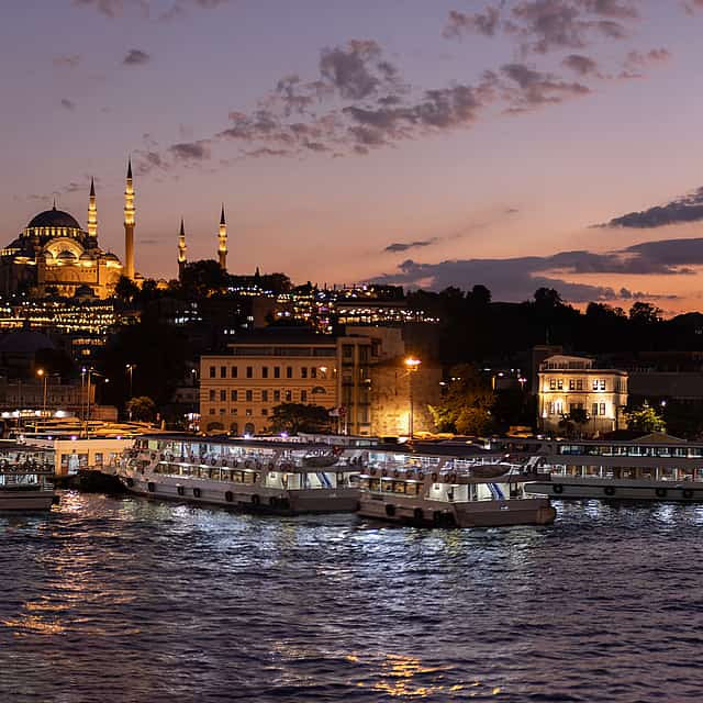 Dîner-croisière sur le Bosphore et spectacle nocturne turc. Table de la zone VIP