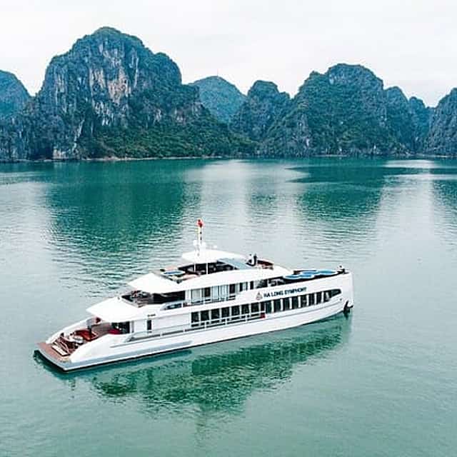 Ha Long Bay Symphony 5 Star Cruise with Buffet Lunch and Jacuzzi
