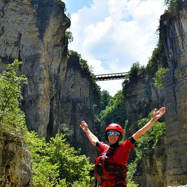 Rafting, canoe excursion in the Grand Canyon of Albania with lunch