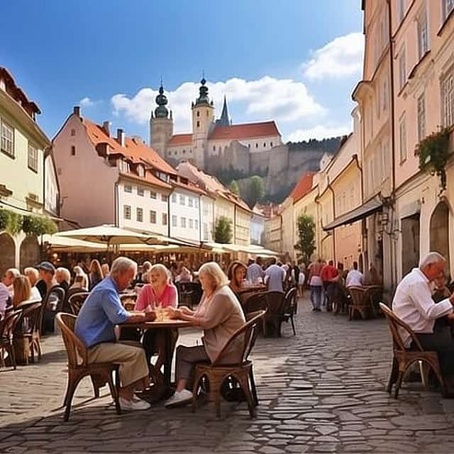 Día completo en Cesky Krumlov y Castillo de Hluboka desde Praga