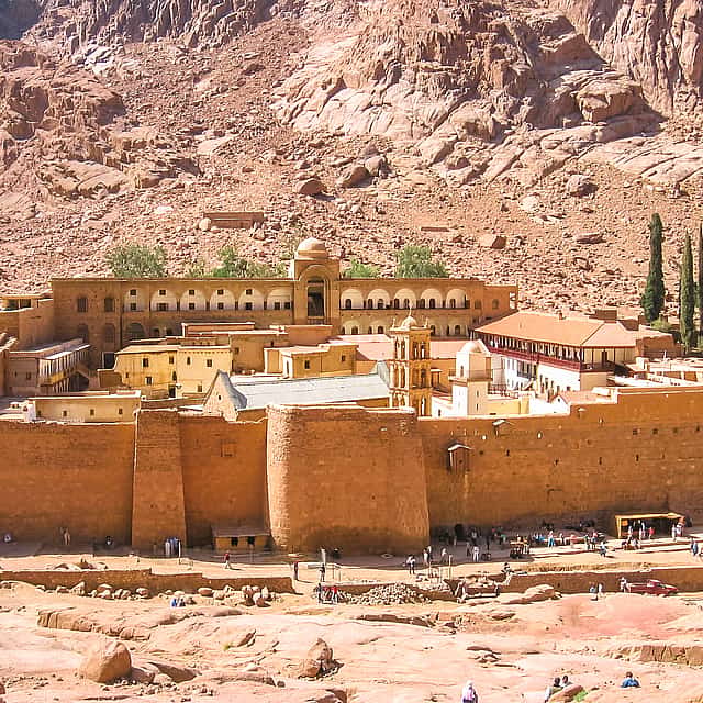 Mount Sinai and St.Catherine Monastery from Sharm El Sheikh