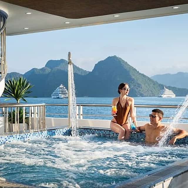 5-Star Ha Long Bay Day Cruise: Jacuzzi, Kayaking & Scenic Wonders