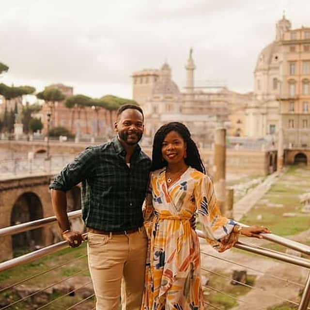 Couple et photographe de famille à Rome