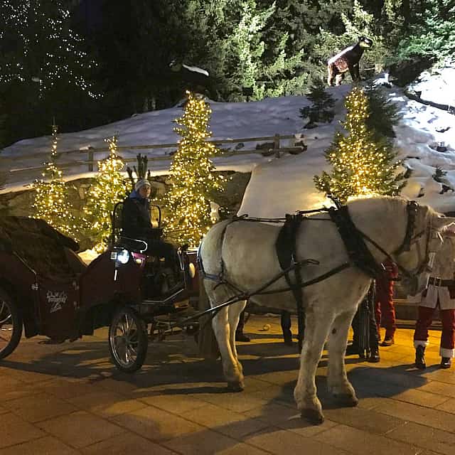 Kutschenfahrt in Courchevel