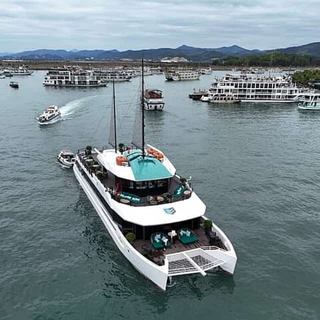 Catamaran Premium Cruise to Halong Bay & Lan Ha Bay in 1 Day Tour
