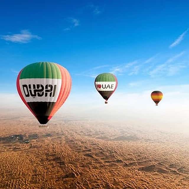 Balon na ogrzane powietrze Dubaj Poranna wycieczka
