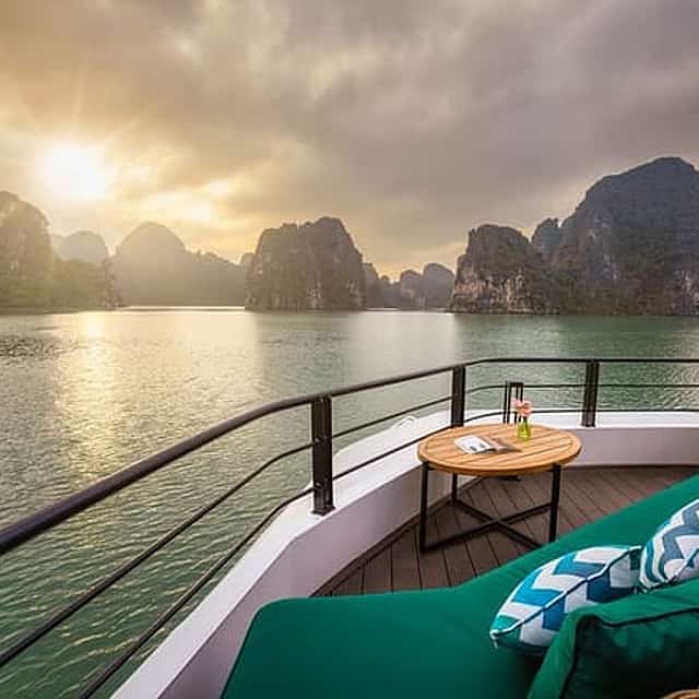 Ha Long and Lan Ha Bays Day Cruise by Catamaran from Hanoi