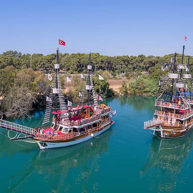 Manavgat Boat Tour, Visit Public Bazaar and Waterfall from Side