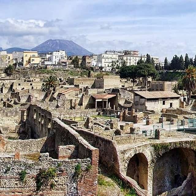 Shore tour of Pompeii, Vesuvius and Herculaneum.