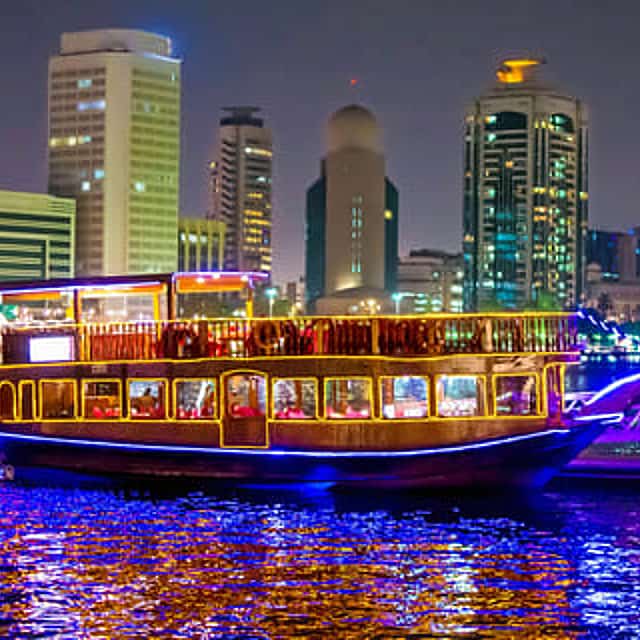 Dubai Dhow cruise dinner at creek