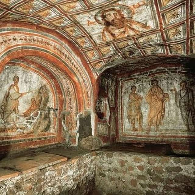 3 uur durende Catacomben en Appiaanse Weg Park Tour in een golfkarretje Ophaalservice