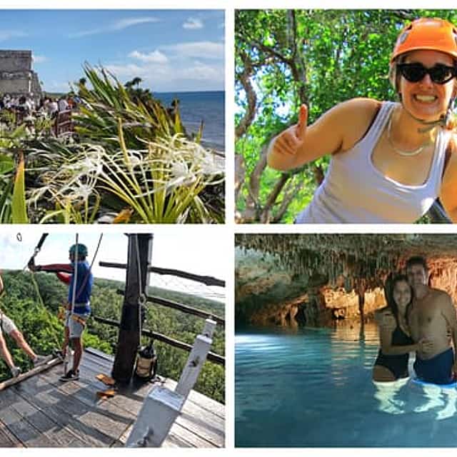 Playa del Carmen Jungle Tour: Tulum, Cenote Snorkeling and Ziplining