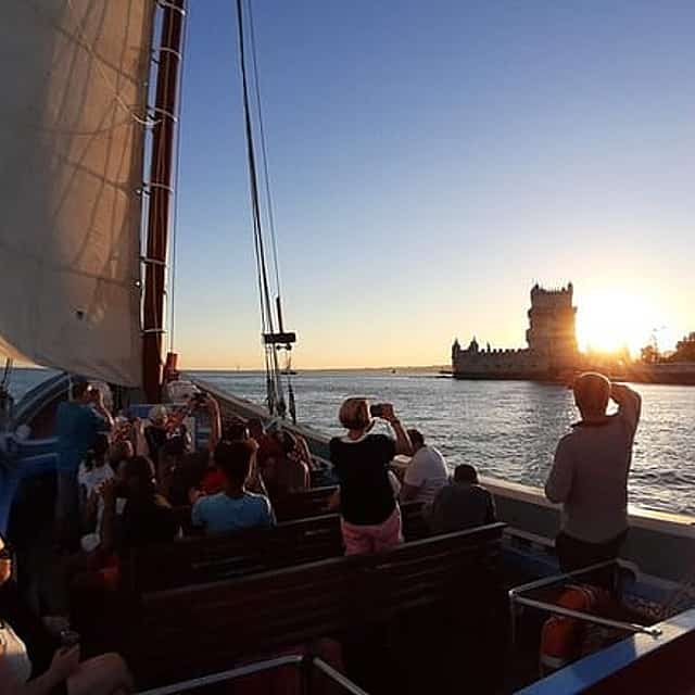 Lisbon Traditional Boats - Sunset Cruise with White Wine