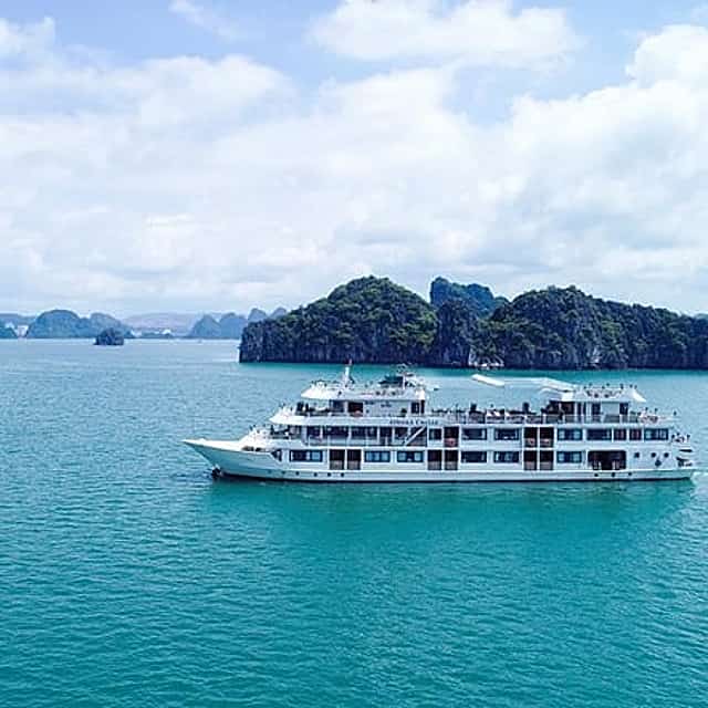 Athena Luxury Cruise in Halong Bay with Meals,Balcony Room & Cave
