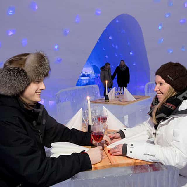 Lainio Snow Village with Ice Restaurant Dinner, Levi