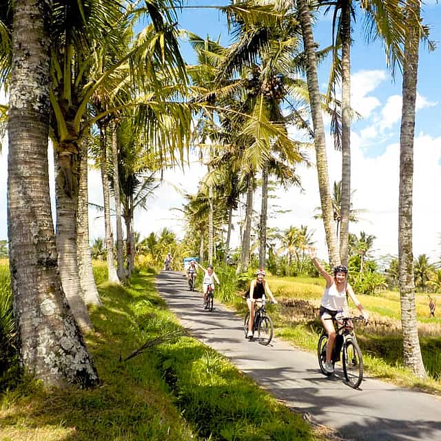 E-bike Ubud to Tirta Empul Trip