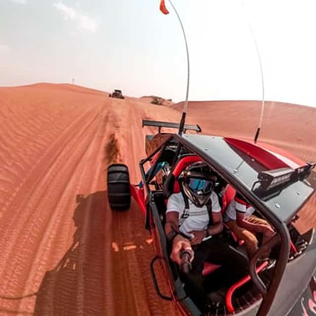 Dubai Desert Buggy Driving Experience with Dune Bashing & Camel Ride