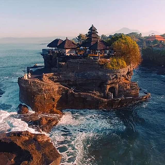Sunset at Tanah Lot Temple