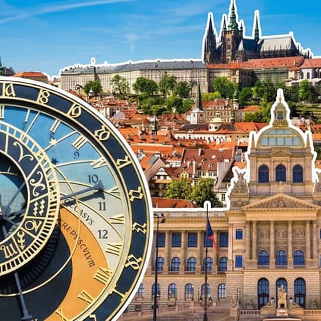TOP 3 TICKETS - Prague Castle, Astronomical Clock, National Museum