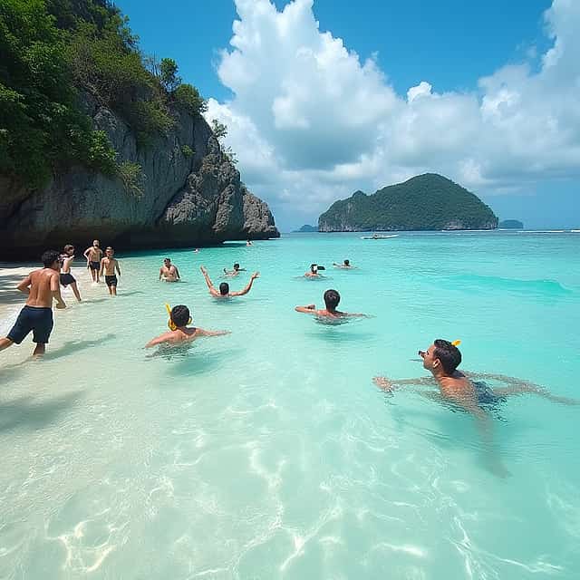 Nurkowanie z rurką i nurkowanie na oszałamiających plażach Phuket.
