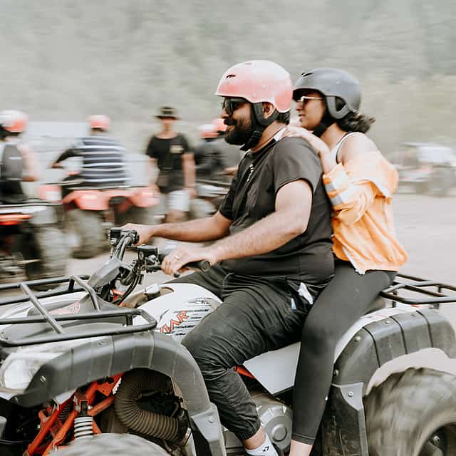 Bali Day Tour to Mt. Batur with Quad Bike, Hot Spring and Ubud Trip