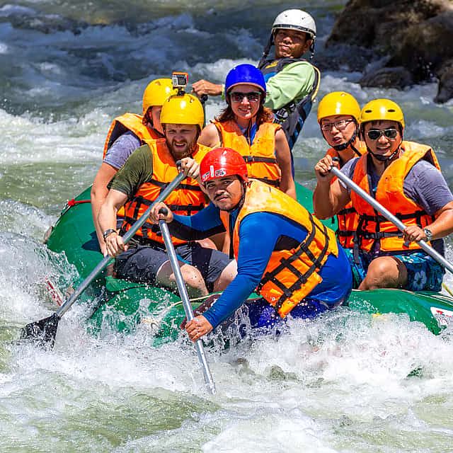 Ubud White Water Rafting, Rice Terrace and Temple Tour