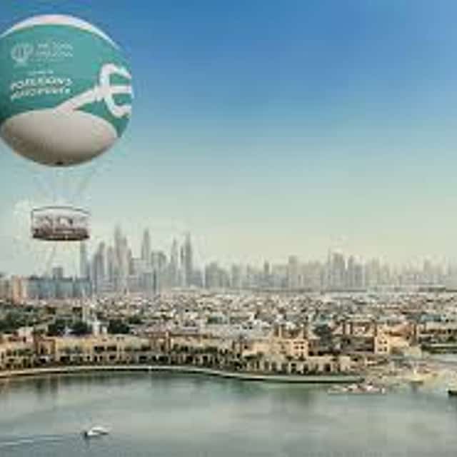 Dubai Marina Dhow Cruise with Dinner & Dubai Balloon Ride Visit with Private Transfers