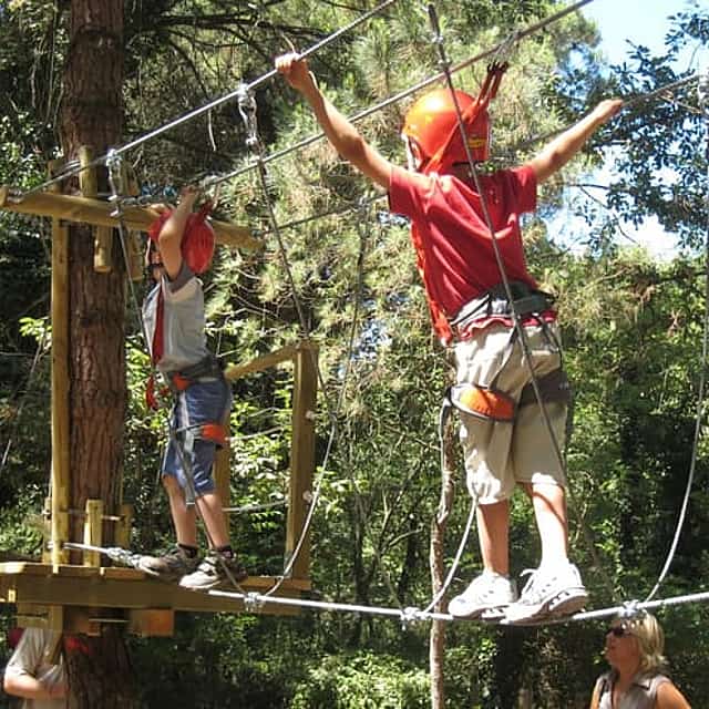 Entrance to Cerviavventura: adventure park for the whole family