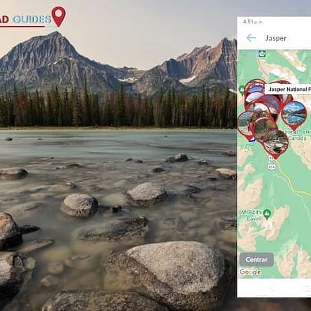 Jasper Self-Guided Routes APP with audio guide