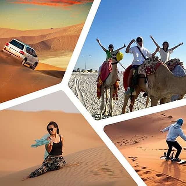 Desert Safari Combo: Camel Ride, Sandboarding & Inland Sea Visit