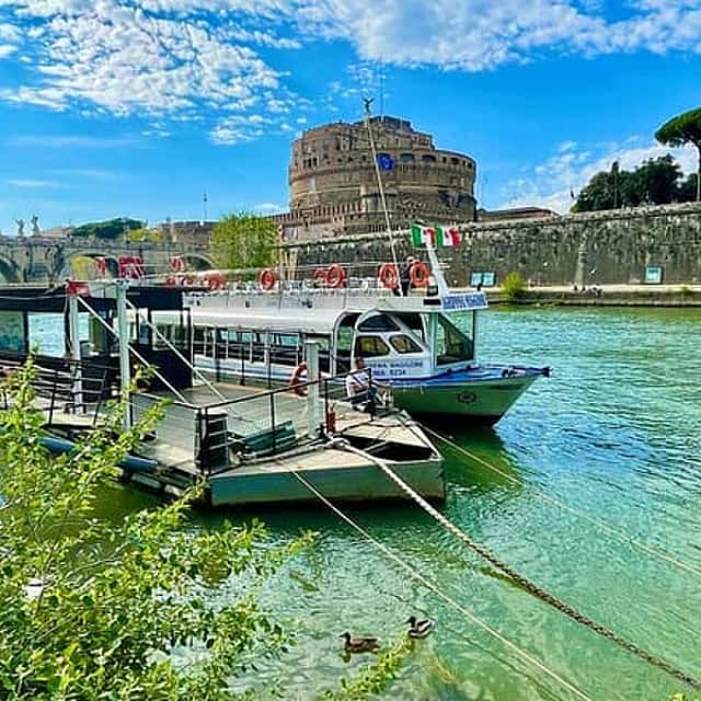 Rome Tiber River Boat Ride and Underground Catacombs Guided Tour
