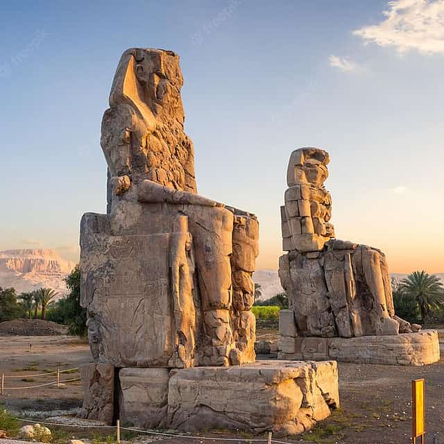 Colossi of Memnon Site Visit from Luxor
