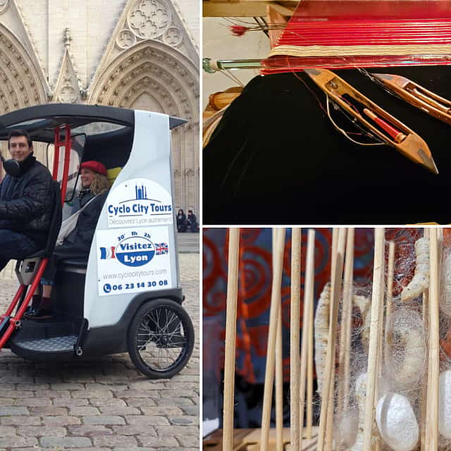 "Private Tour mit Pedicab: Lyon – Hauptstadt der Seide"