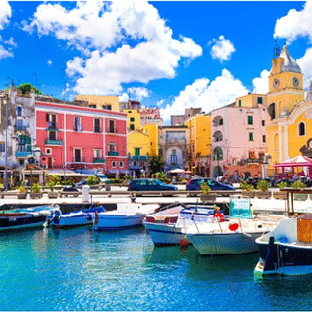 Discover Ischia and Procida by boat from Sorrento - maximum 12 people