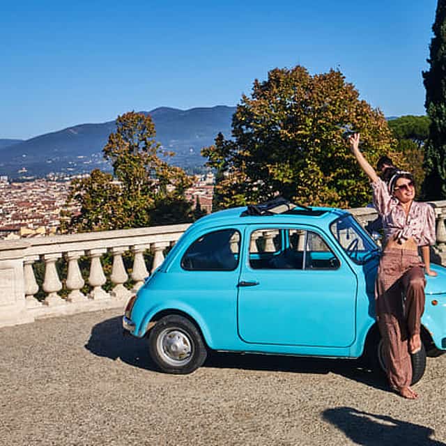 Luxury Private Vintage Fiat 500 Ride with Wine & Food Tasting at a Chianti Farm