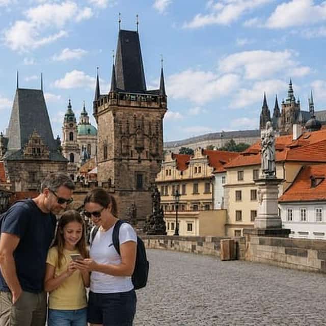 Praga Búsqueda del Tesoro y Puntos Destacados Tour a Pie Autoguiado